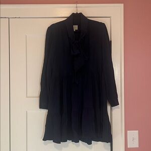 Sezane Selena Dress Marine Mat - Size 36